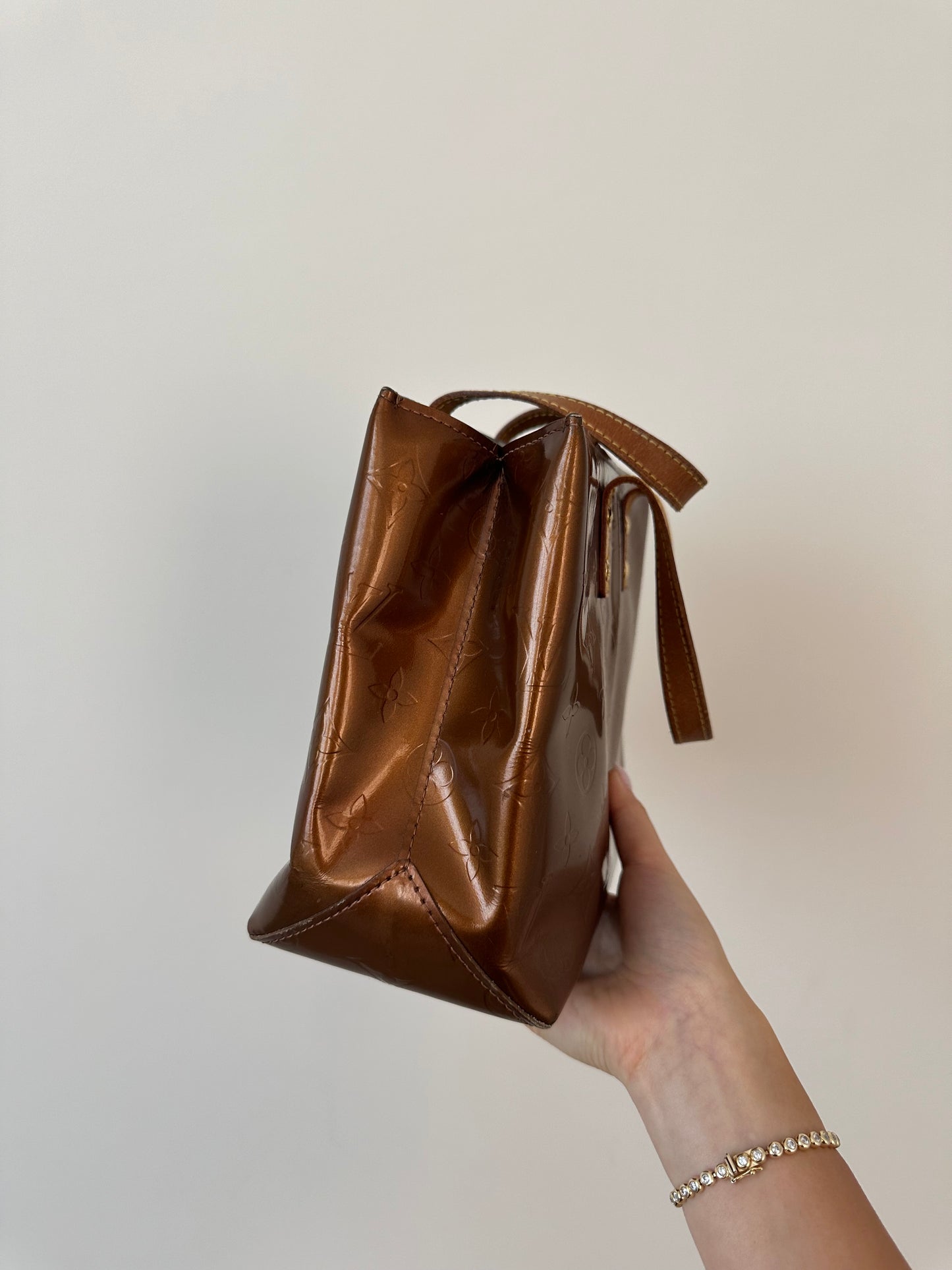 Louis Vuitton Vernis Brown Reade Monogram Bag
