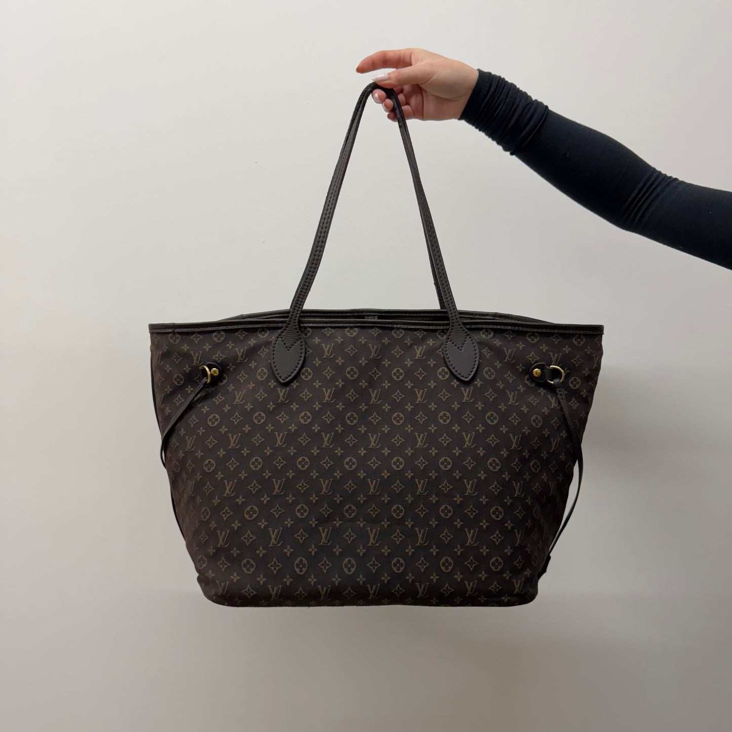 Louis Vuitton Neverfull Tote Monogram Idylle MM Brown Shoulder Bag