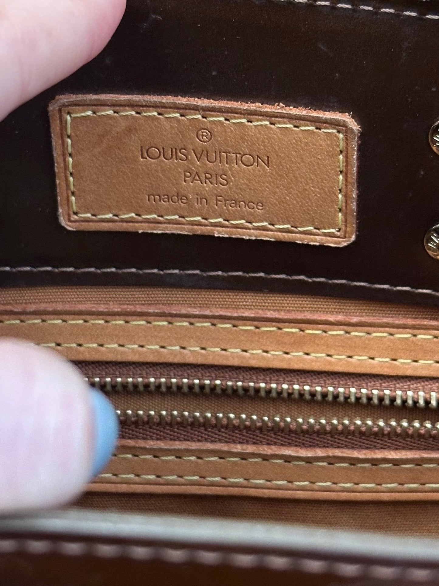 Louis Vuitton Vernis Brown Reade Monogram Bag