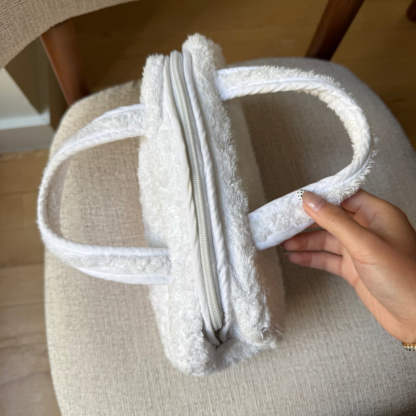 J'Adore Dior Pink Terry Cloth Top Handle Bag