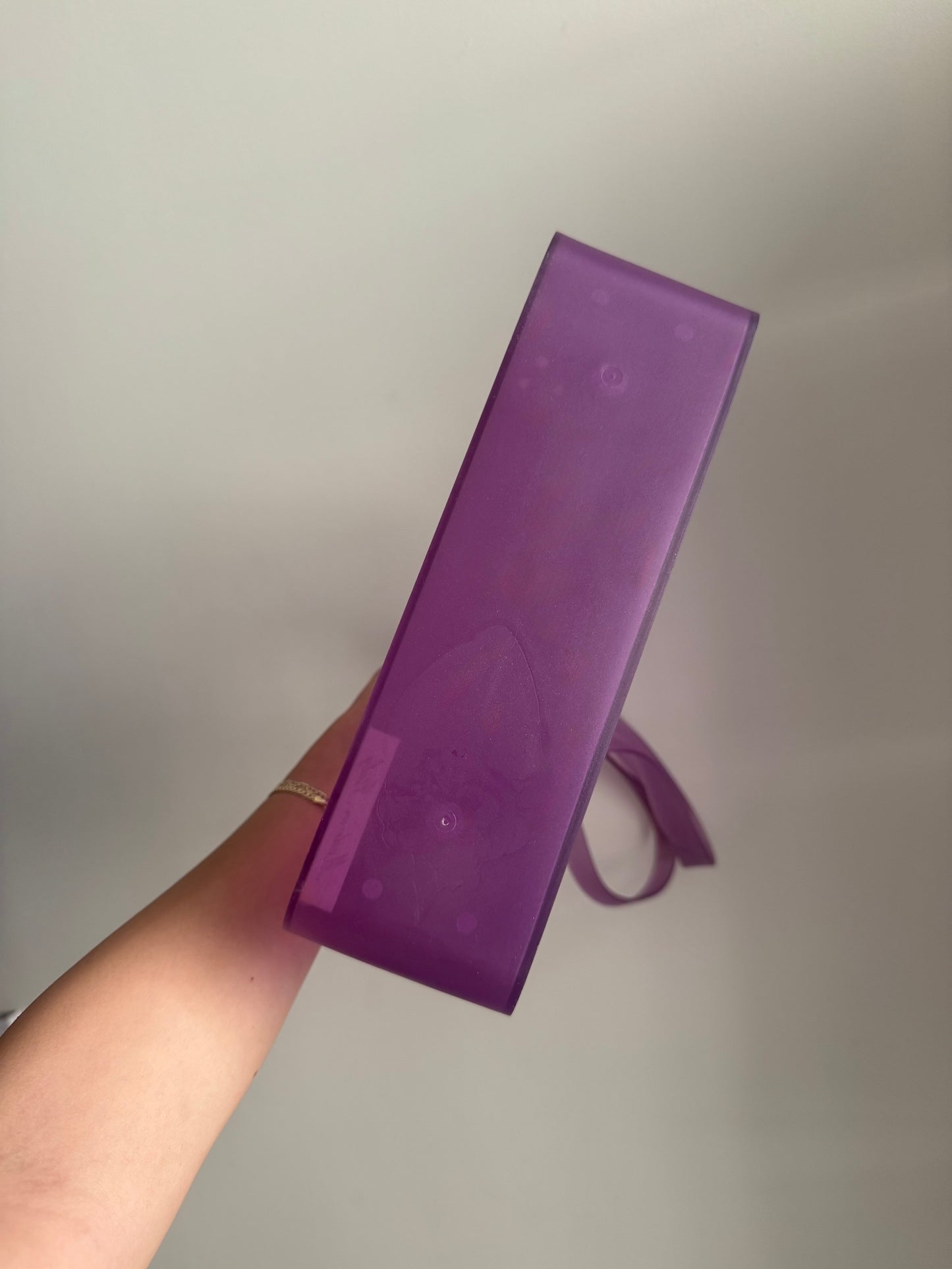 RARE Chanel Purple Jelly Shoulder Tote