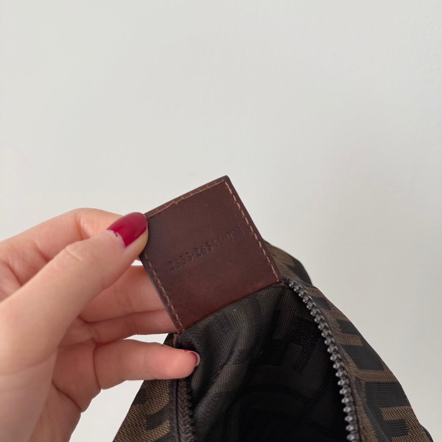 Fendi Brown Monogram Top Handle Mini Bag