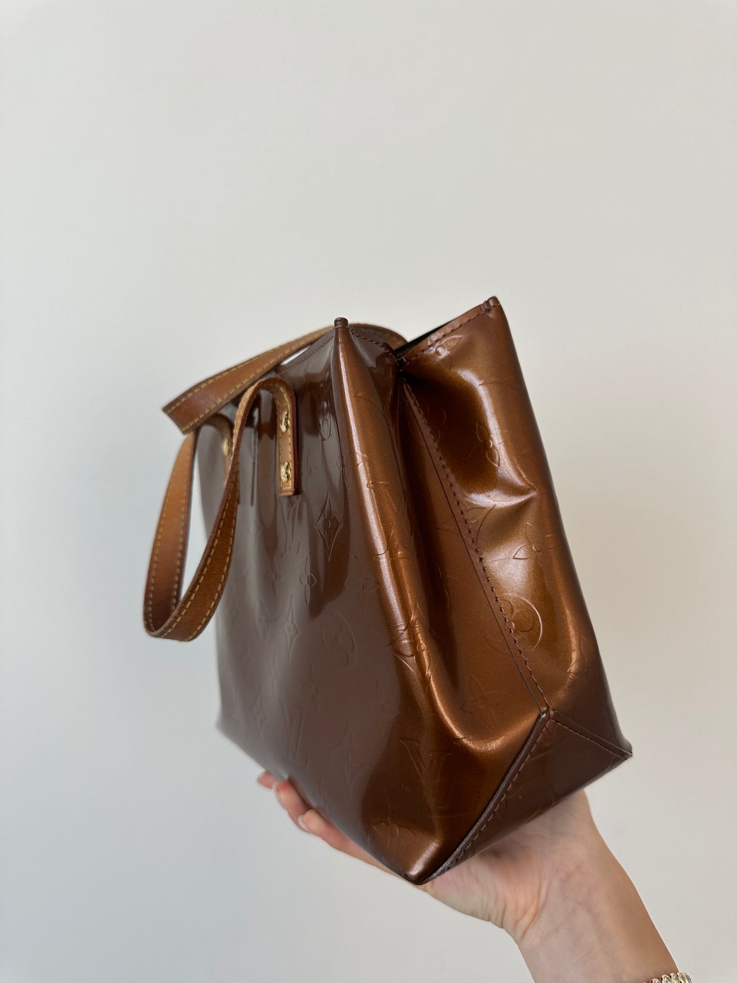 Louis Vuitton Vernis Brown Reade Monogram Bag