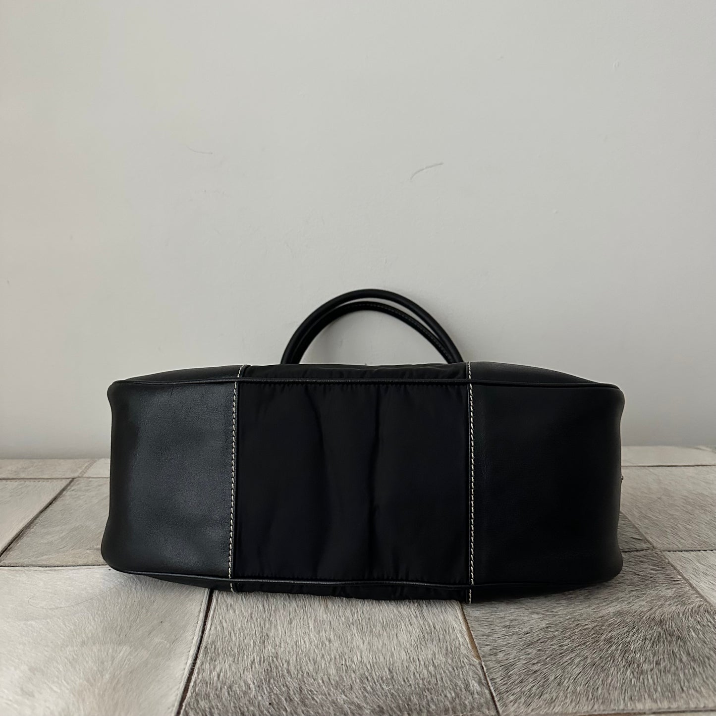 Prada Black Silver Moon Bag