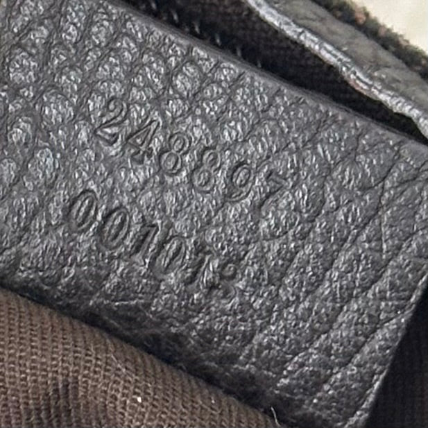 Gucci Brown Monogram Shoulder Bag w/ Dustbag