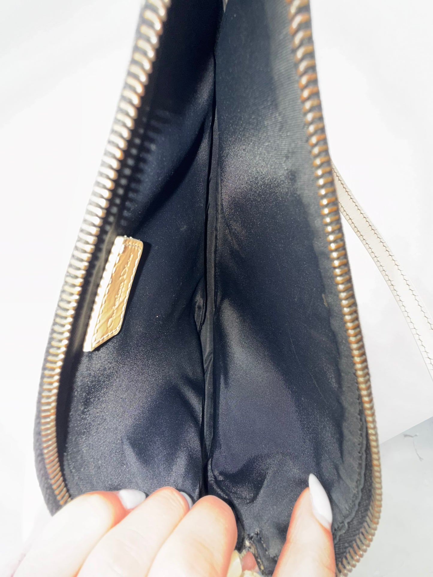 Christian Dior Black Monogram Trotter Saddle Shoulder Bag