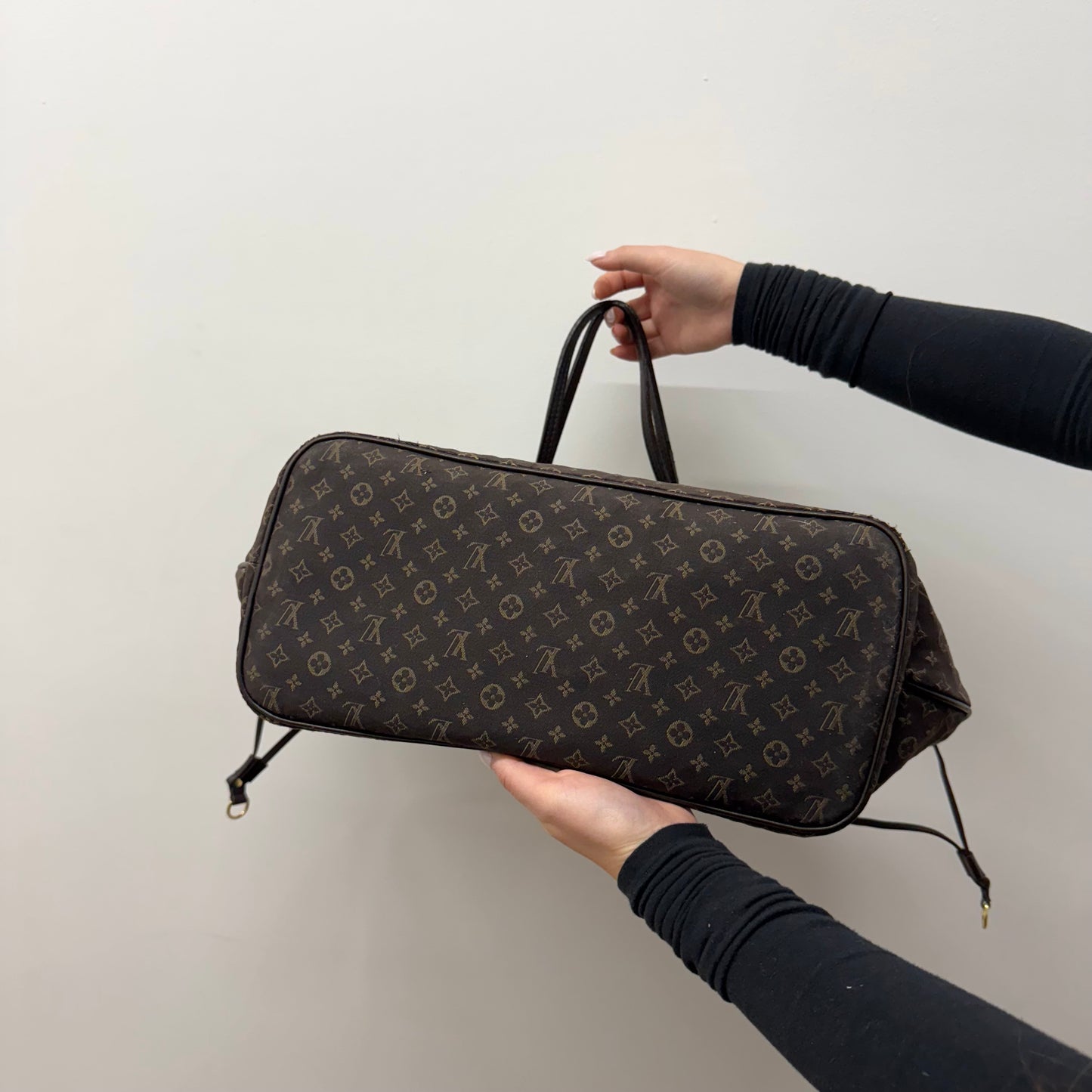 Louis Vuitton Neverfull Tote Monogram Idylle MM Brown Shoulder Bag