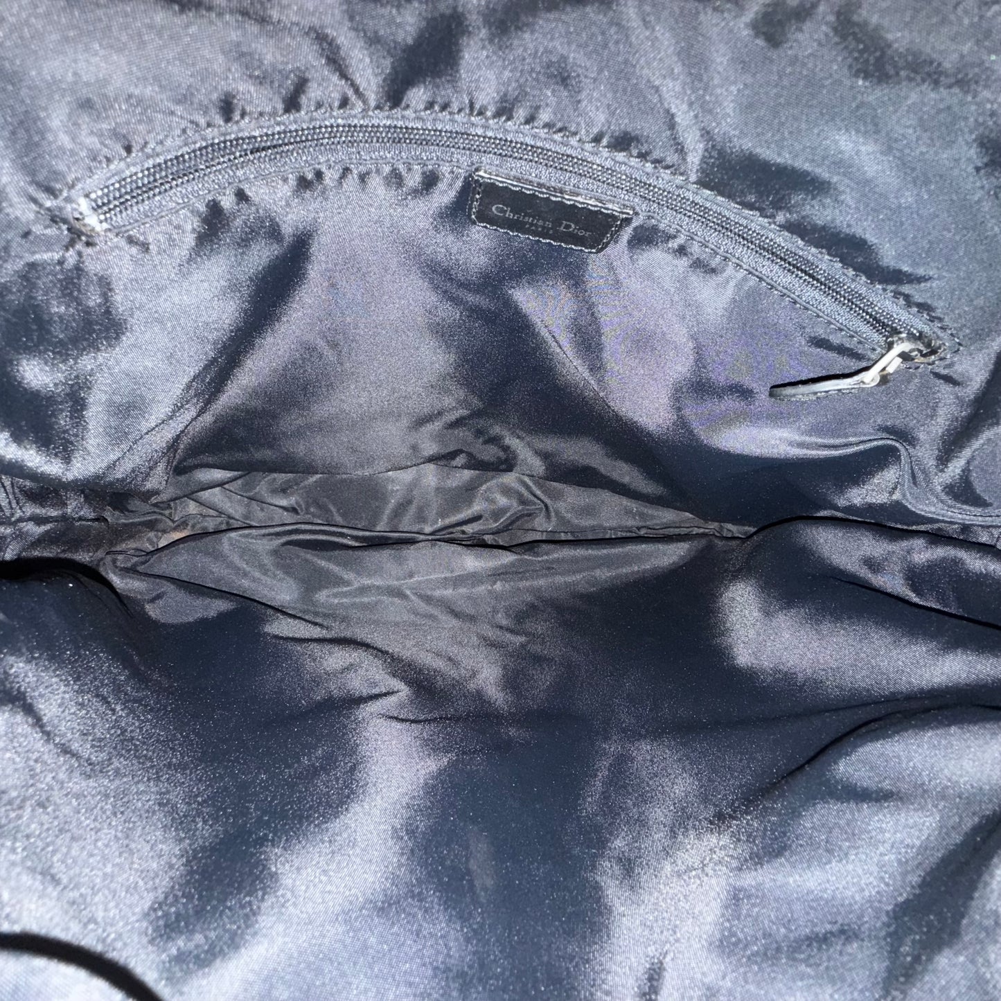 Christian Dior Black Monogram Trotter Crossbody Bag