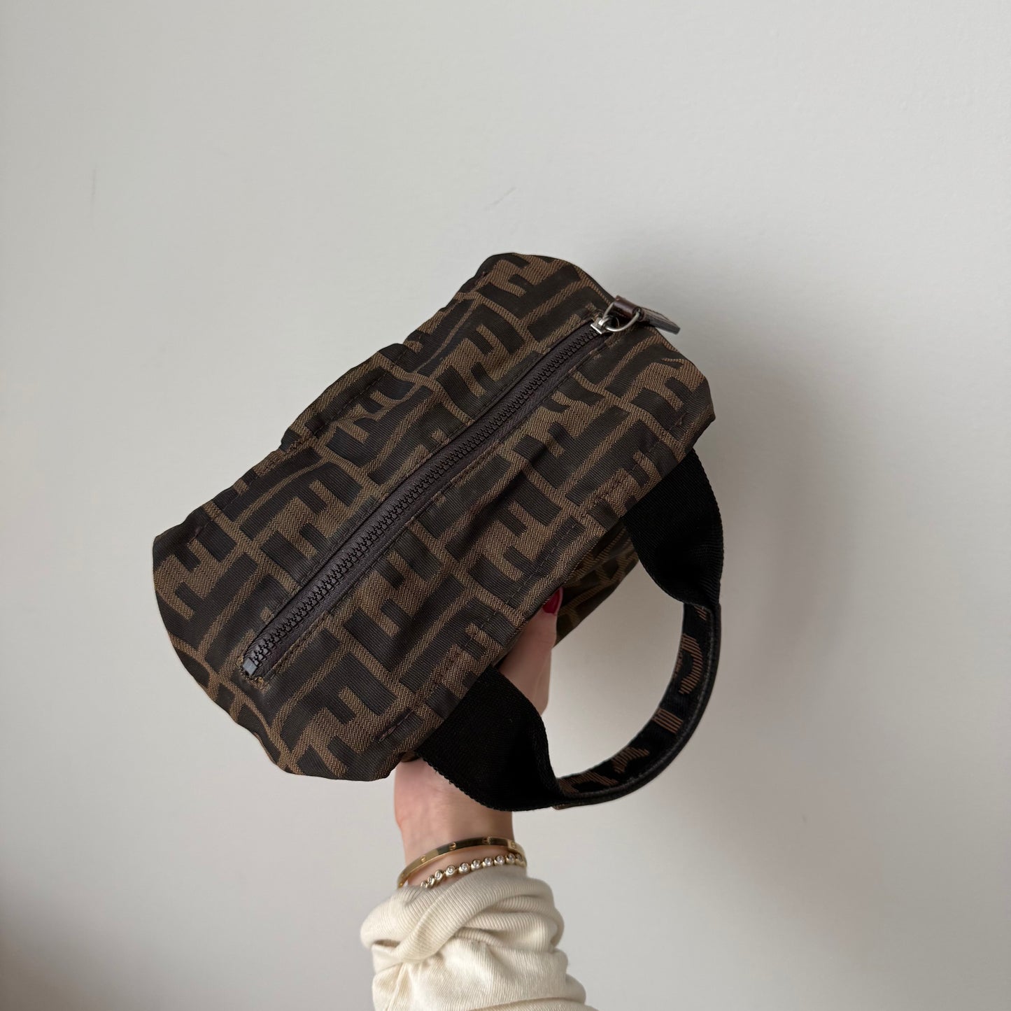 Fendi Brown Monogram Top Handle Mini Bag