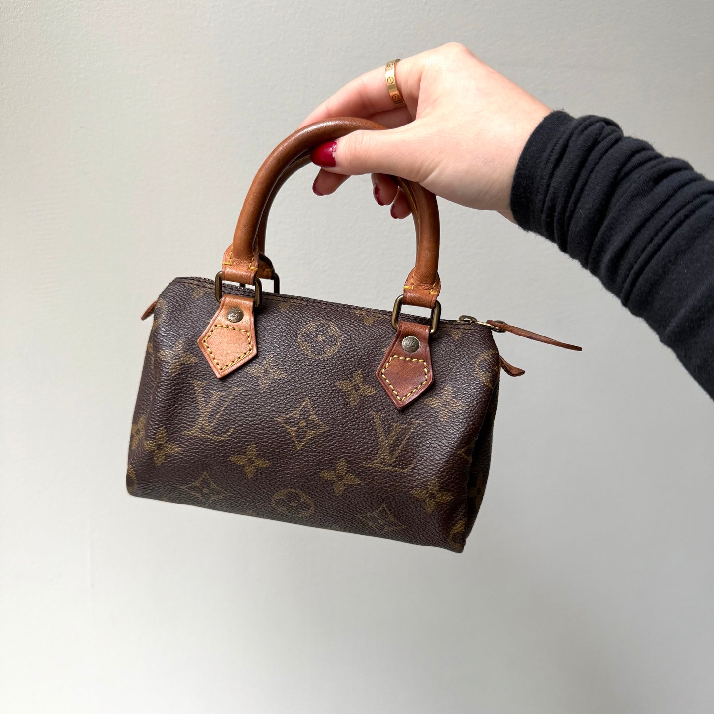 Louis Vuitton Brown Monogram Mini Nano Speedy