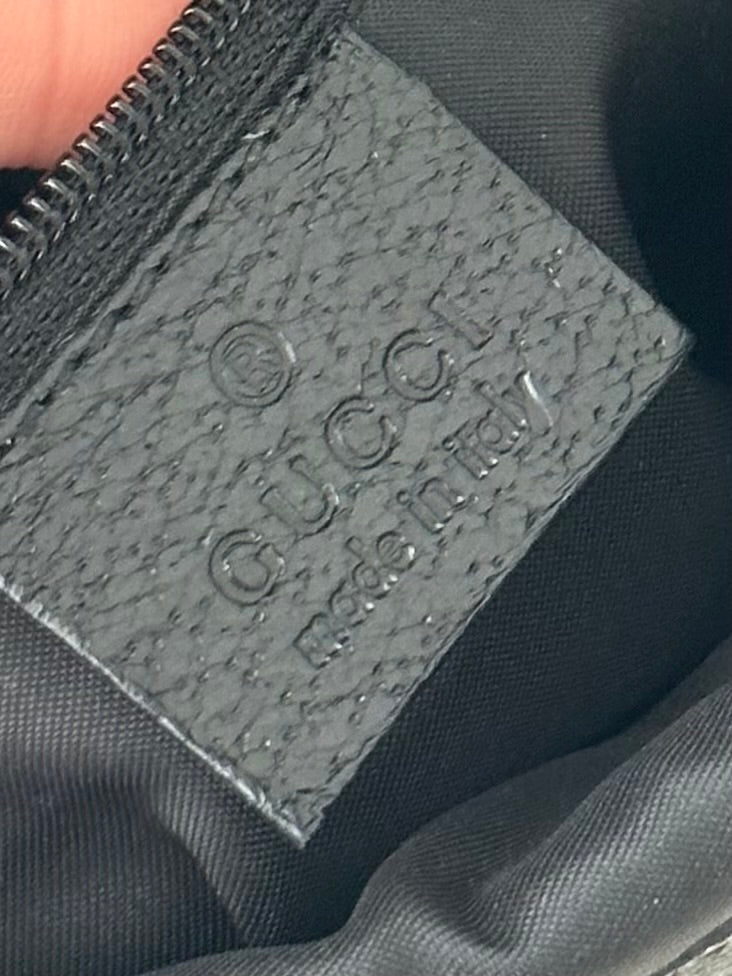 Gucci Black Nylon Jackie Flap Bag