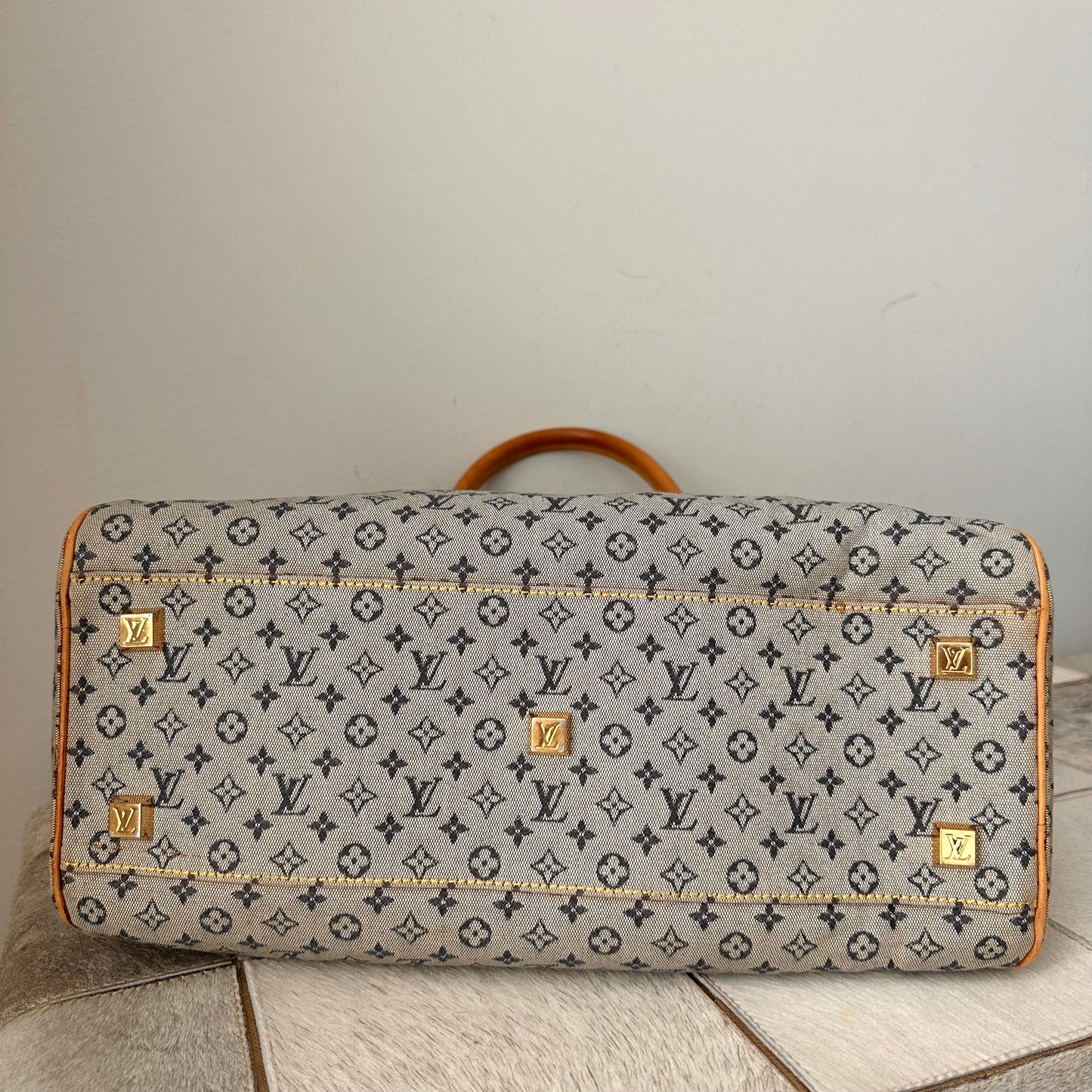 Louis Vuitton Denim Monogram Mini Marie Boston Bag
