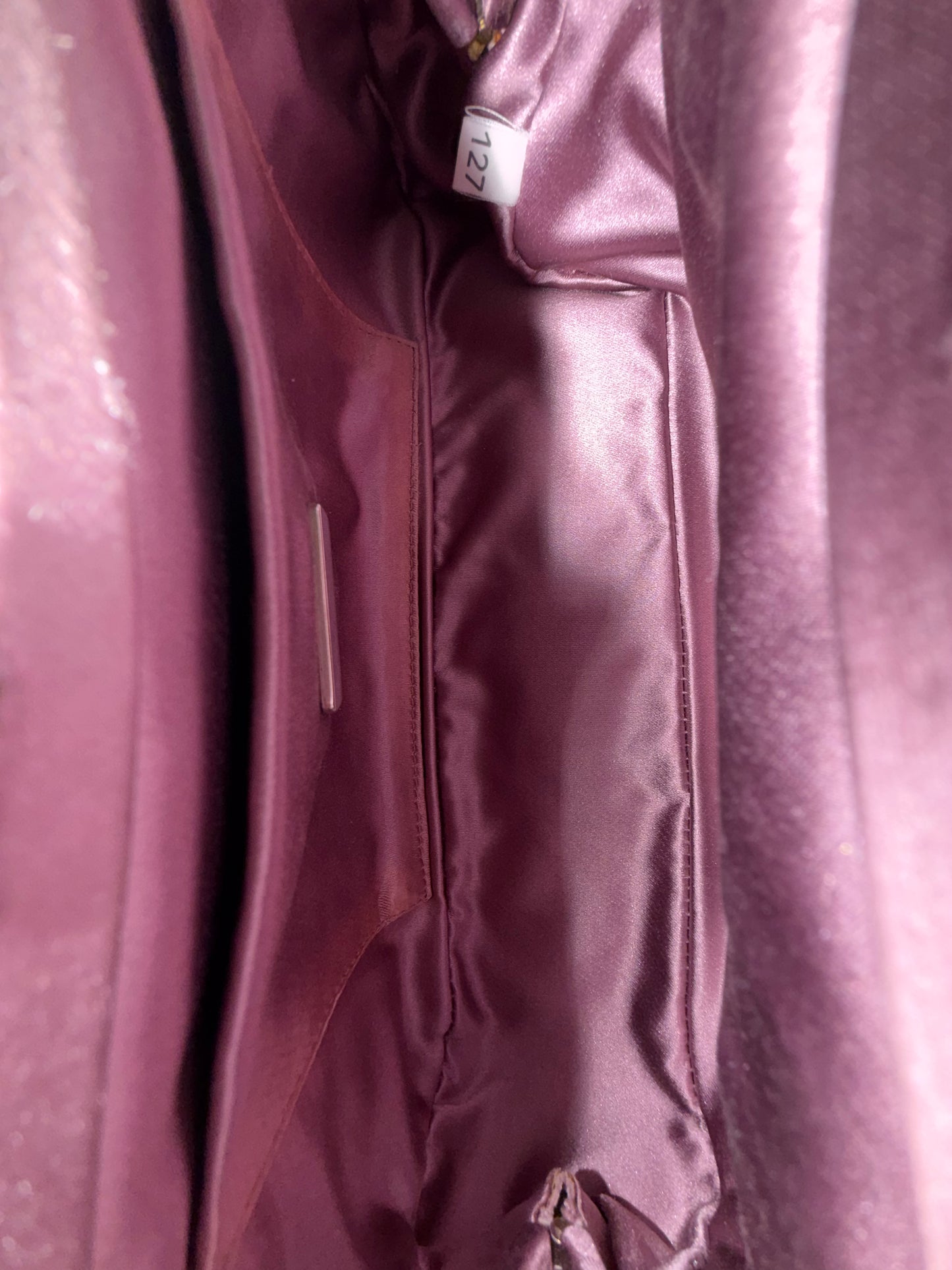 RARE Prada Purple Lizard Kiss Lock Evening Bag