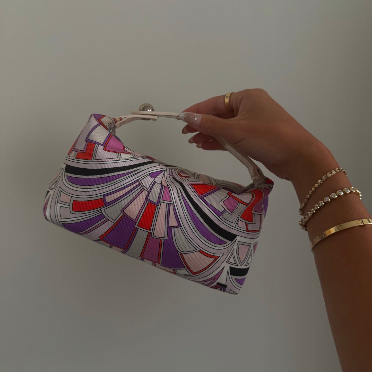 RARE Emilio Pucci Micro Mini Multicolor Print Bag