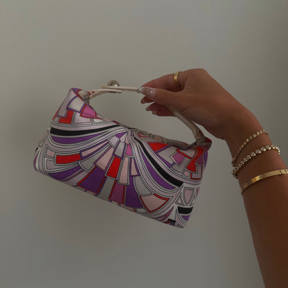 RARE Emilio Pucci Micro Mini Multicolor Print Bag