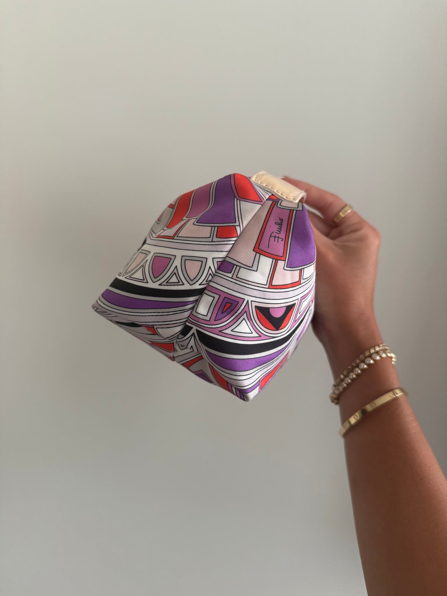 RARE Emilio Pucci Micro Mini Multicolor Print Bag