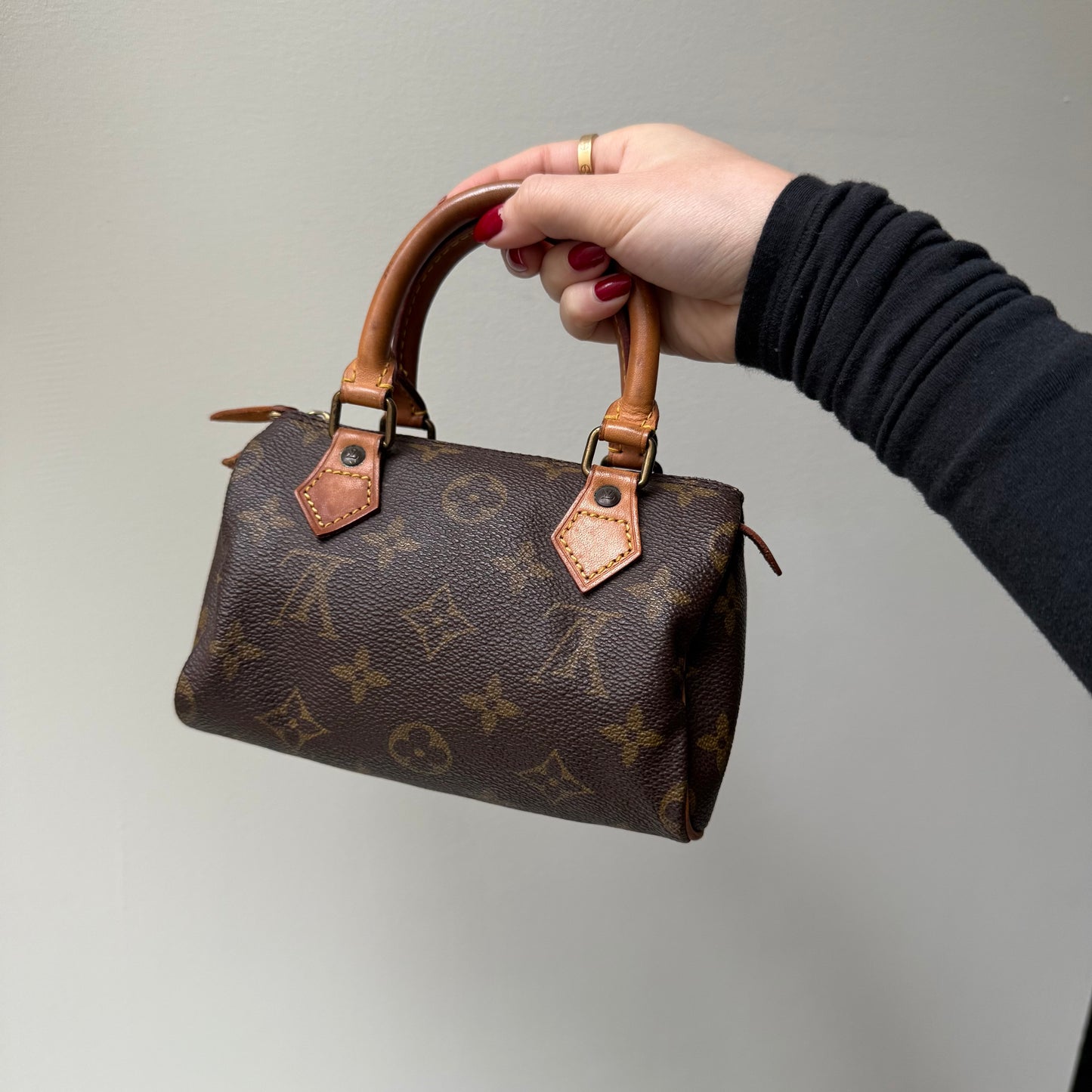 Louis Vuitton Brown Monogram Mini Nano Speedy