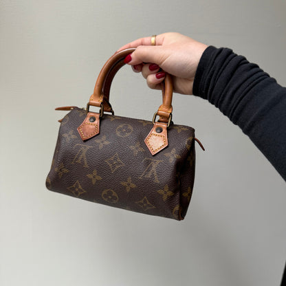 Louis Vuitton Brown Monogram Mini Nano Speedy