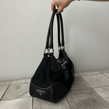 Prada Black Silver Moon Bag