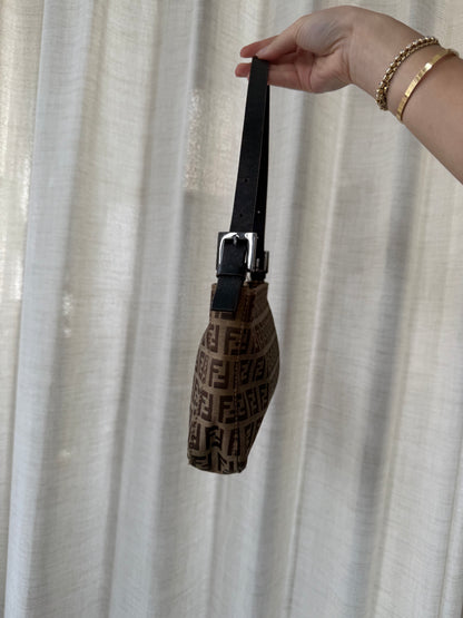 Fendi Brown Zucchino Classic Pochette