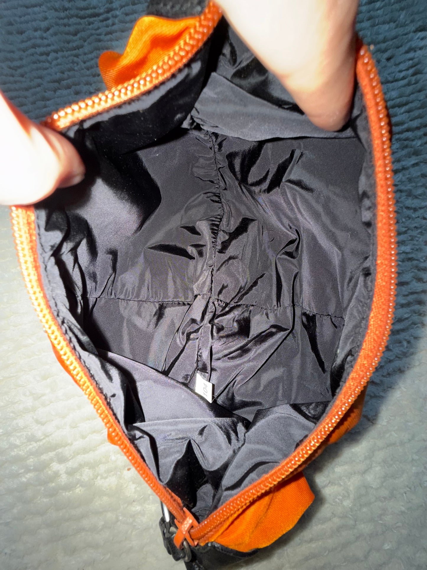 RARE Prada Orange Nylon Fruits Mini Top Handle Bag