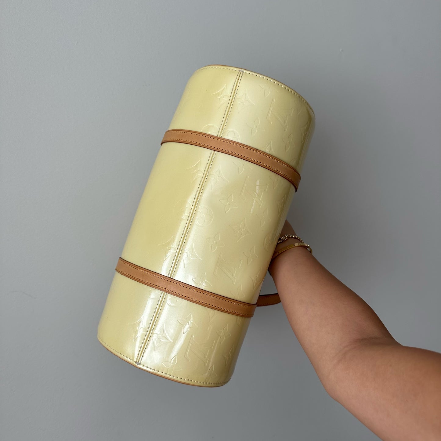 Louis Vuitton Baby Yellow Vernis Bedford Bag