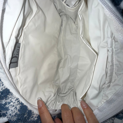 Dior Blue Monogram Terry Cloth Top Handle Bag