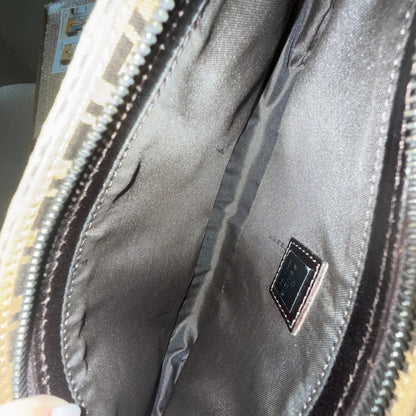 Fendi Brown Zucchino Classic Pochette