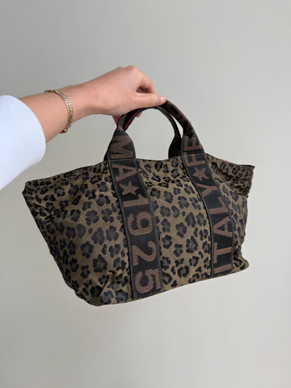 Fendi Cheetah Red Leather Top Handle Bag