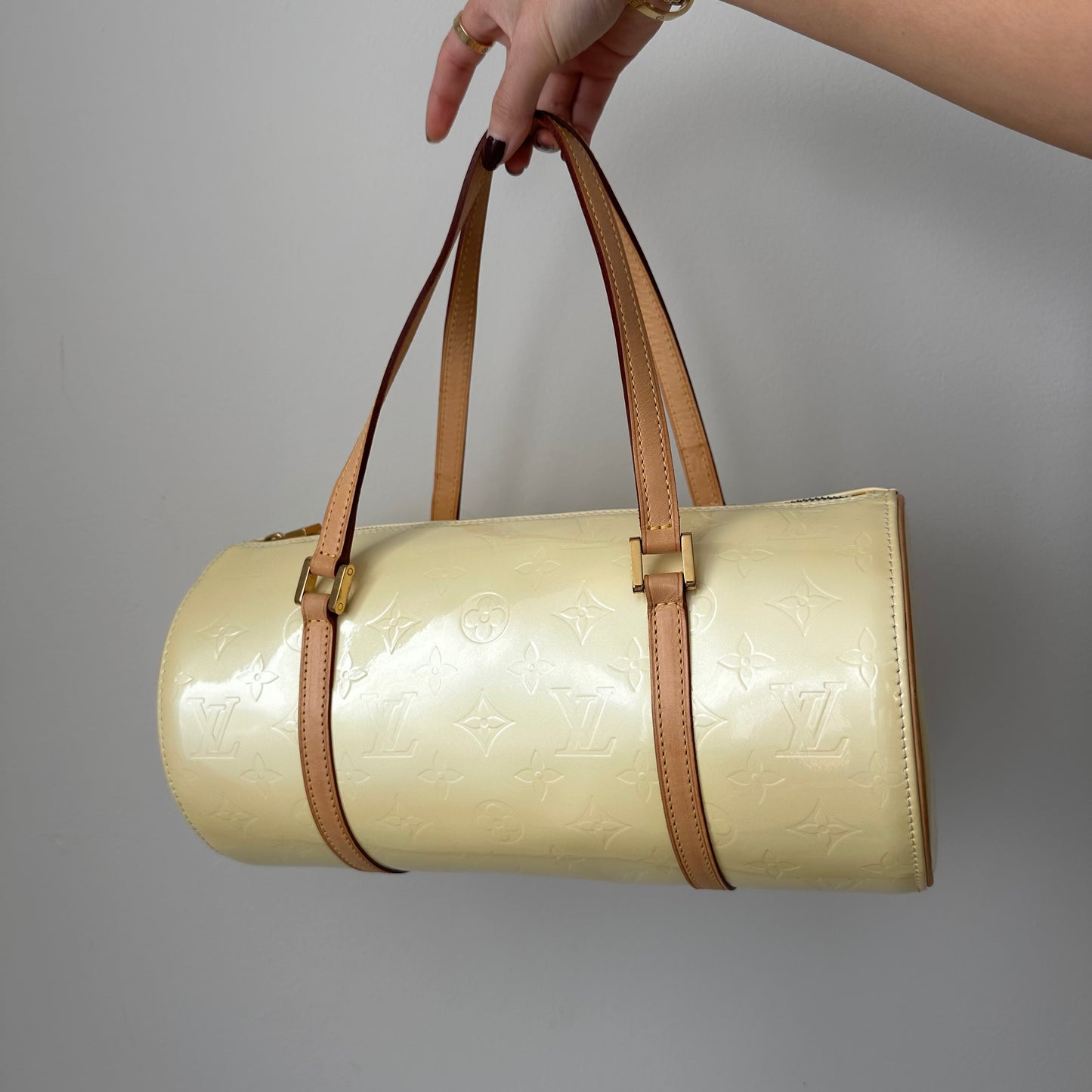Louis Vuitton Baby Yellow Vernis Bedford Bag