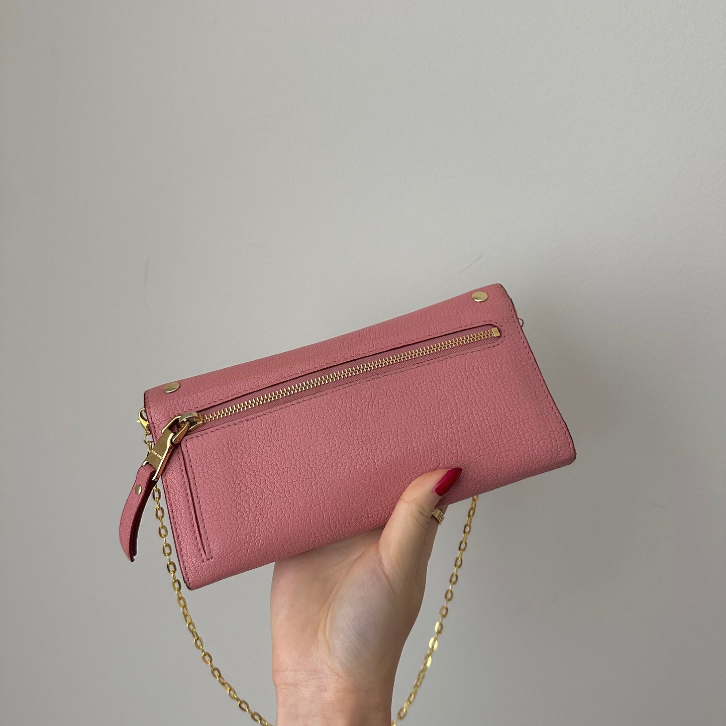 Miu Miu Love Letter Pink Wallet w/ Box