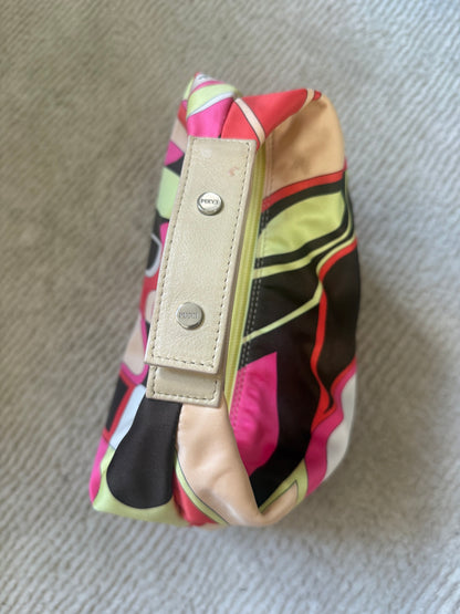 Pucci Satin Multicolor Medium Top Handle Bag