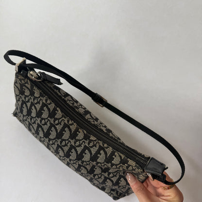 Christian Dior Trotter Black Monogram Shoulder Bag