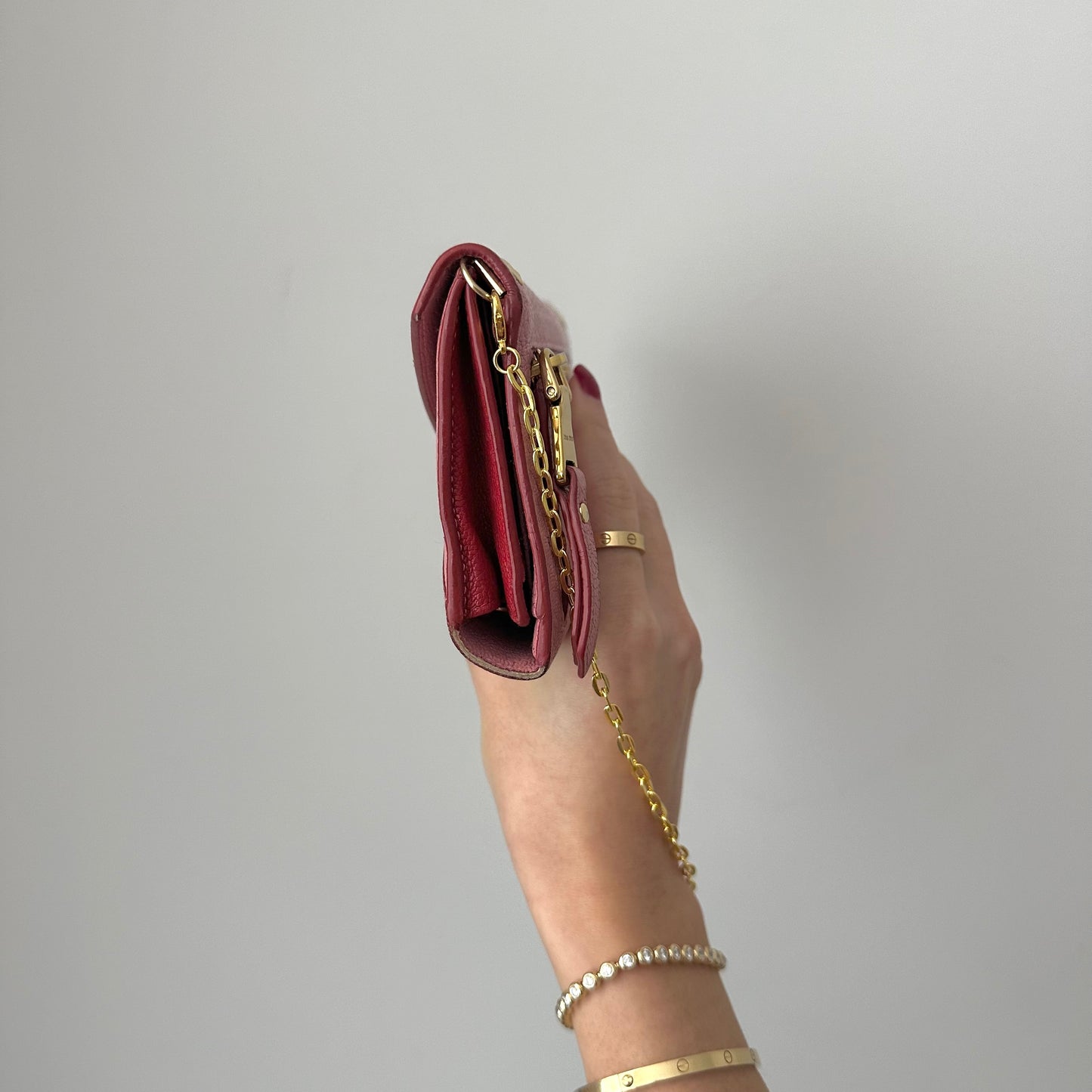 Miu Miu Love Letter Pink Wallet w/ Box