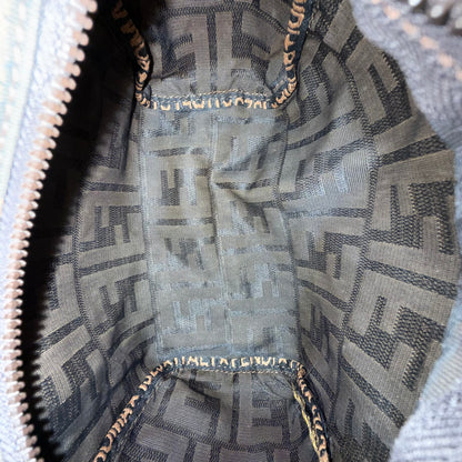 Fendi Brown Monogram Top Handle Mini Bag
