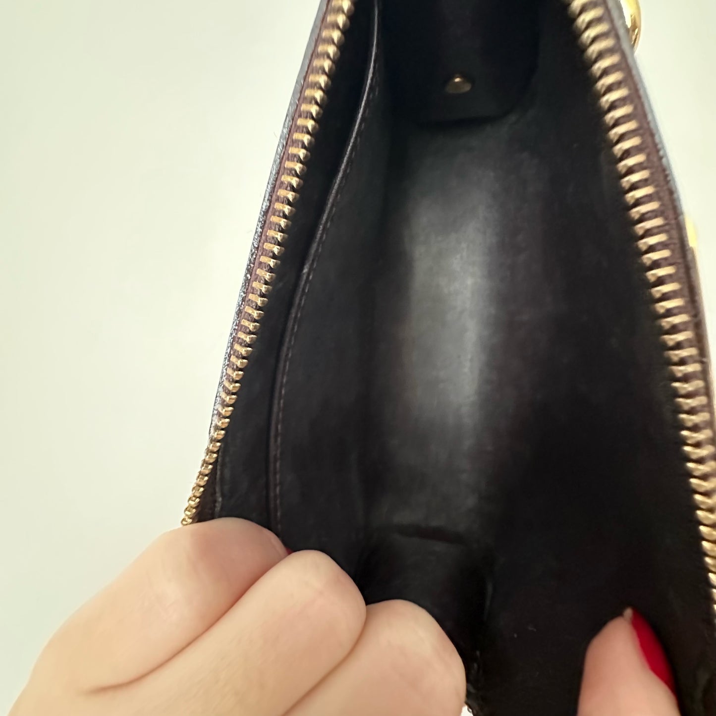 Louis Vuitton Purple Vernis Gold Chain Pochette