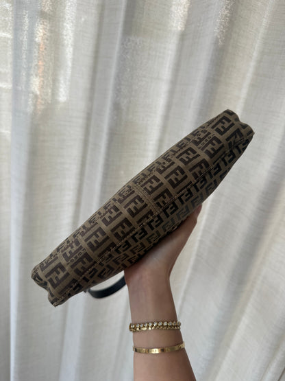 Fendi Brown Zucchino Classic Pochette