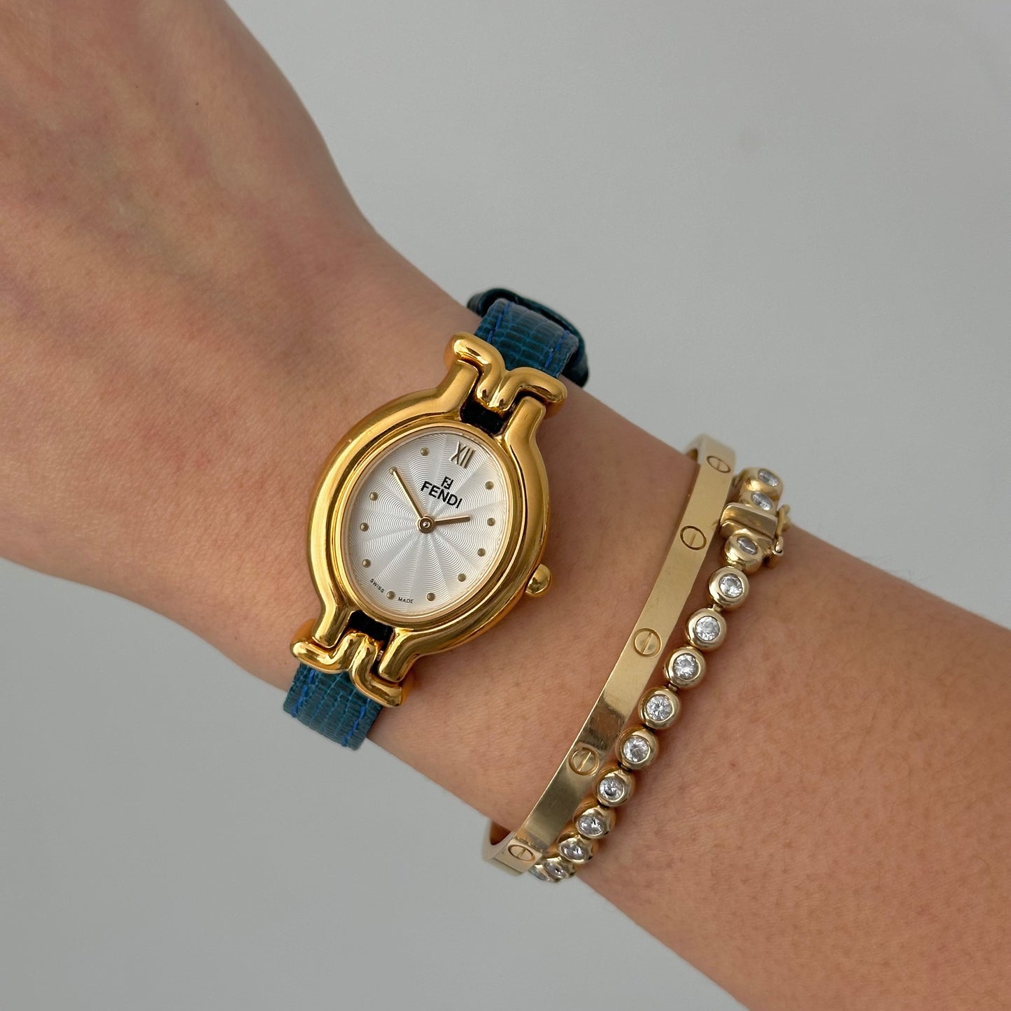 Fendi Interchangeable Leather 4 Band Watch