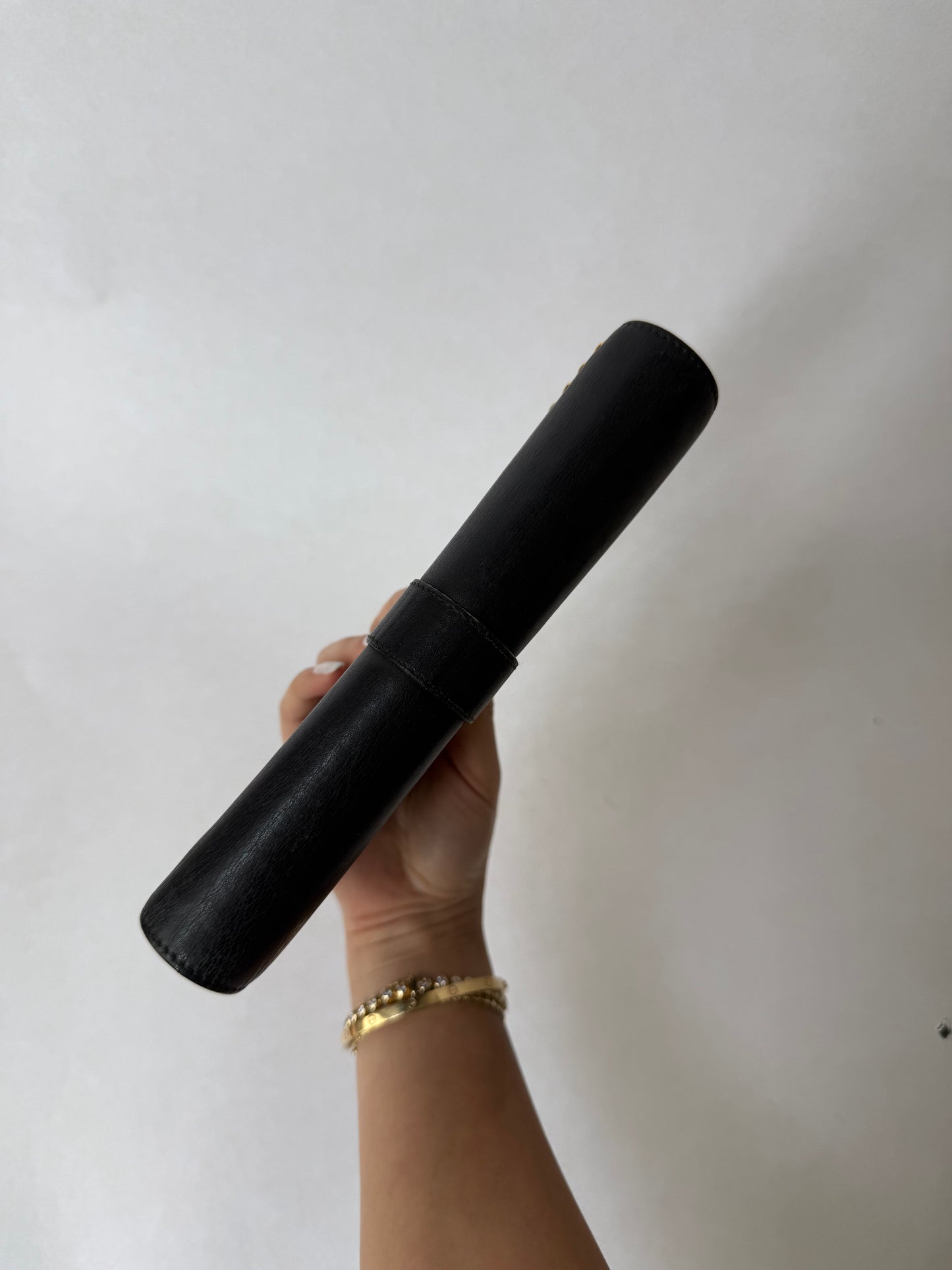YSL Black & Gold Kate Wallet On Chain w/ Box