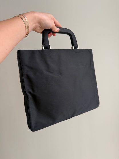 Prada Black Nylon 2-Way Convertible Bag