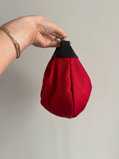 RARE Prada Tessuto Fruits Red Nylon Mini Bag