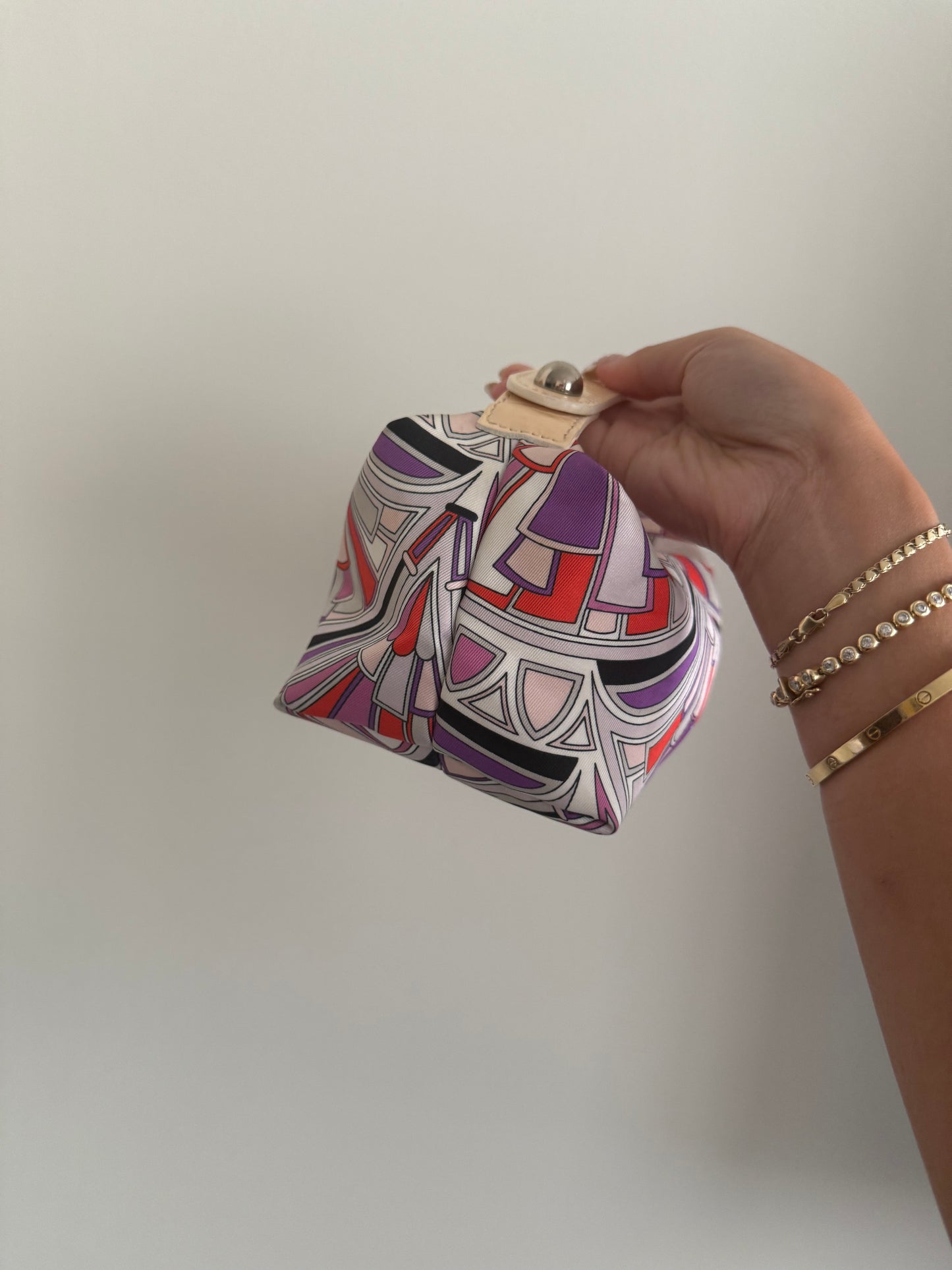 RARE Emilio Pucci Micro Mini Multicolor Print Bag