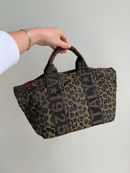 Fendi Cheetah Red Leather Top Handle Bag