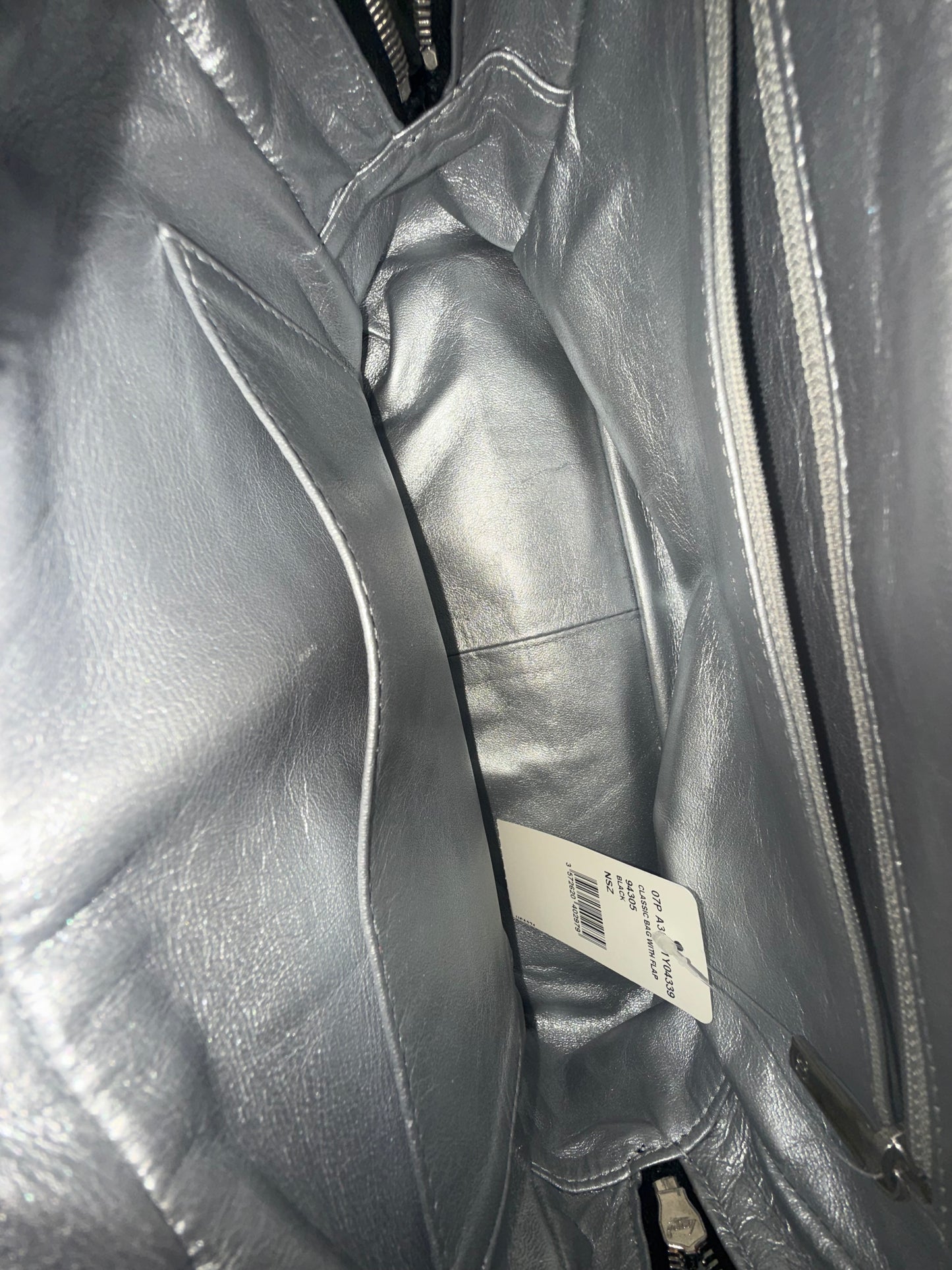RARE NEW Chanel Black Patent Leather Luxe Ligne Flap Bag