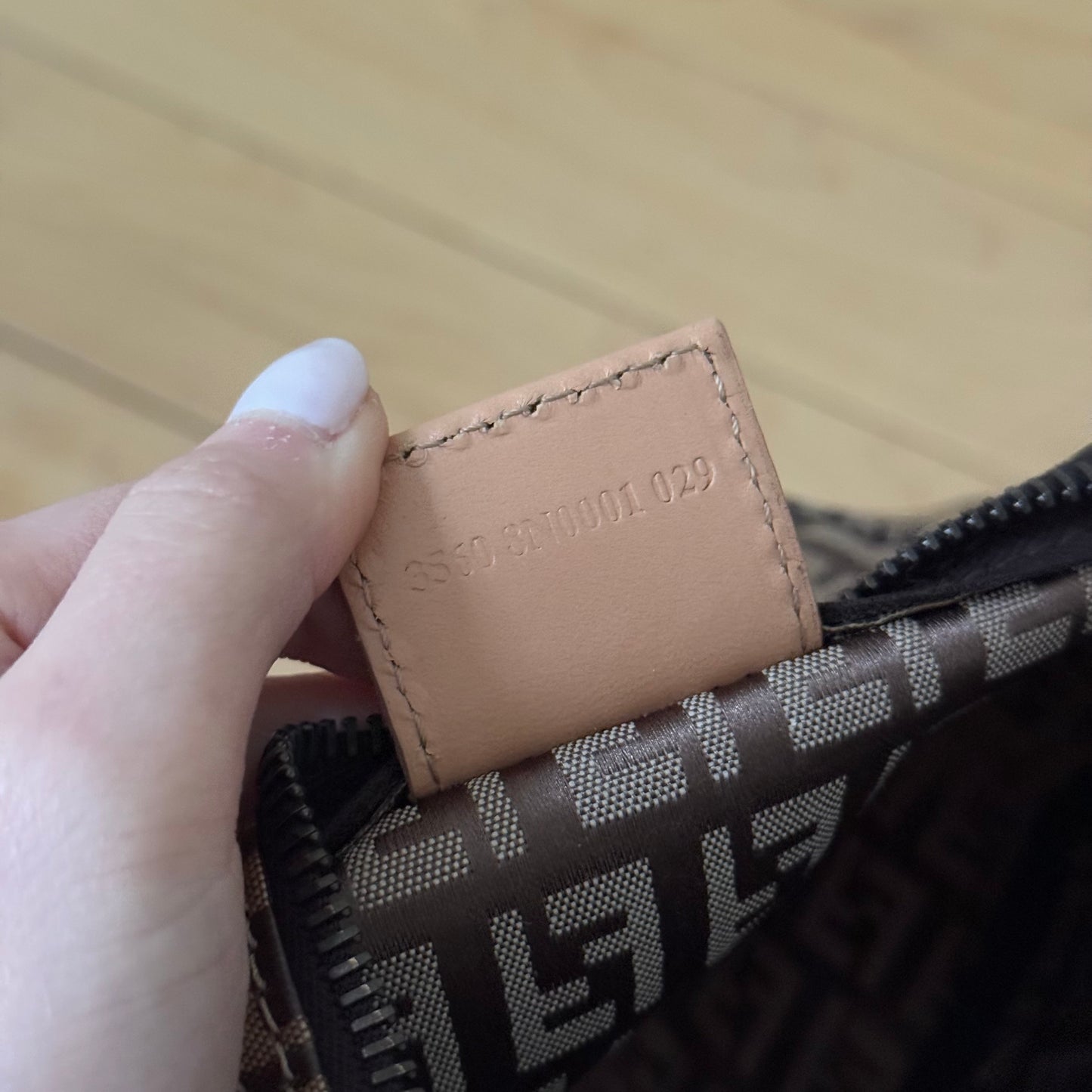 Fendi Brown Zucchino Monogram PVC Top Handle Mini Bag