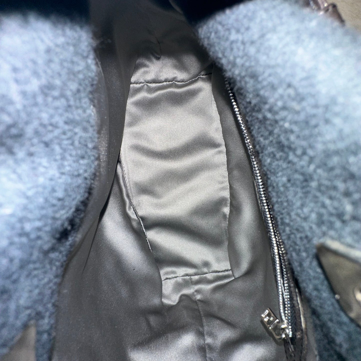 Fendi Wool Black Shoulder Bag
