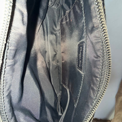 Christian Dior Trotter Black Monogram Shoulder Bag