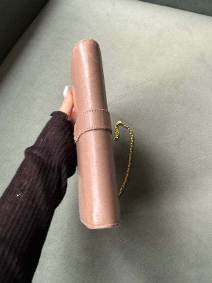 YSL Beige Leather Kate Wallet On Chain