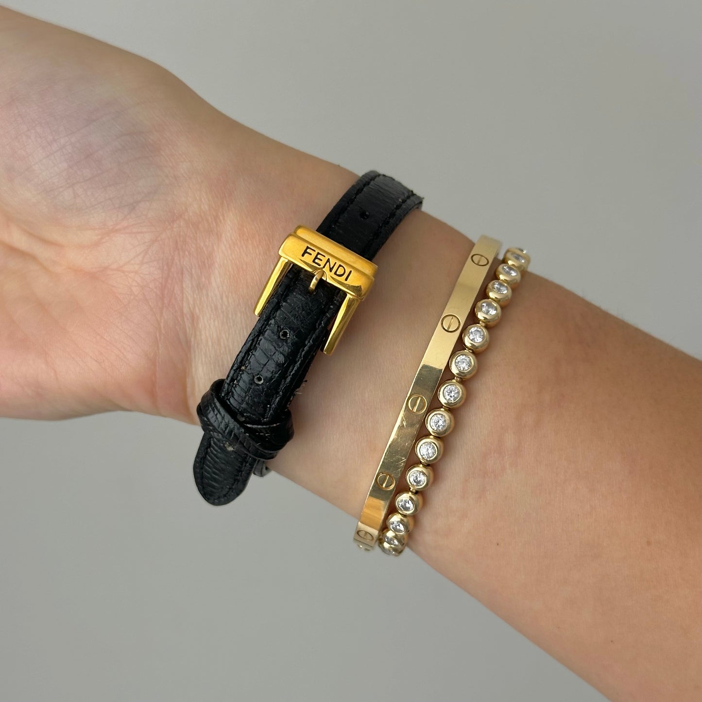 Fendi Interchangeable Leather 4 Band Watch