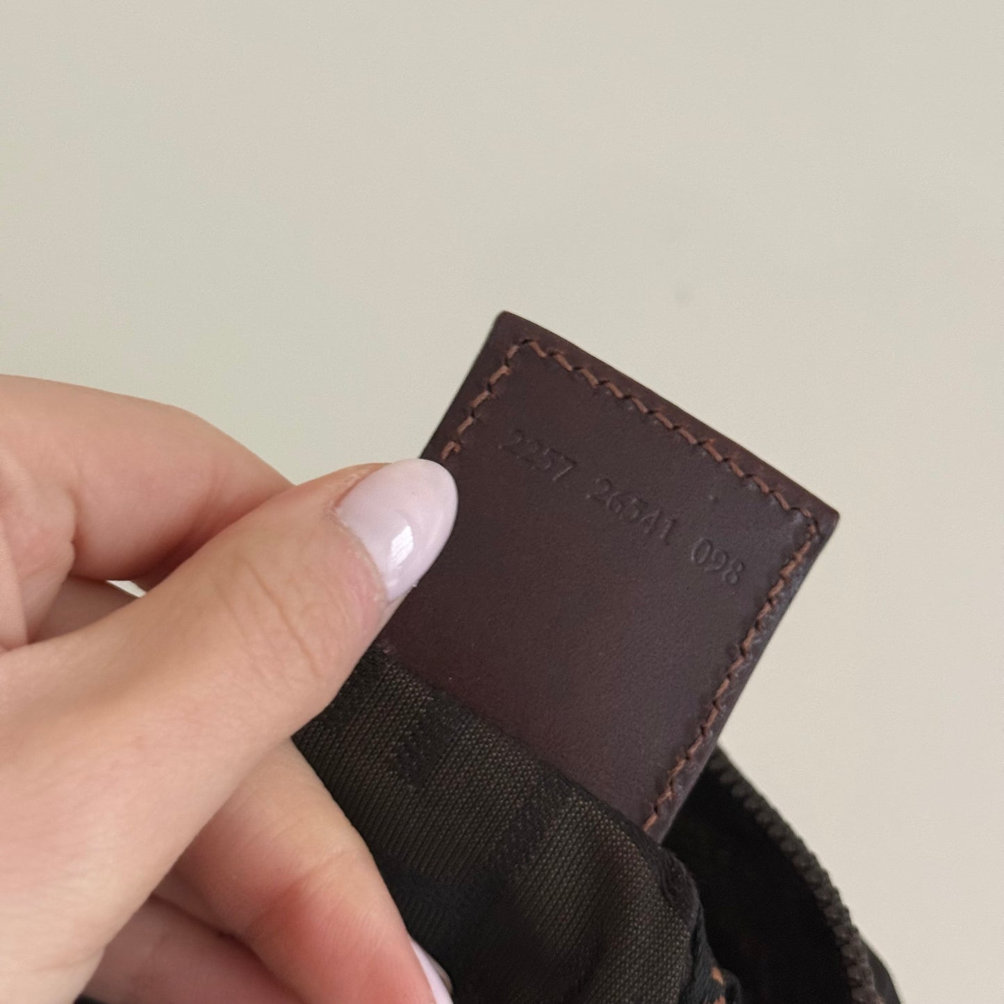 Fendi Brown Monogram Top Handle Mini Bag